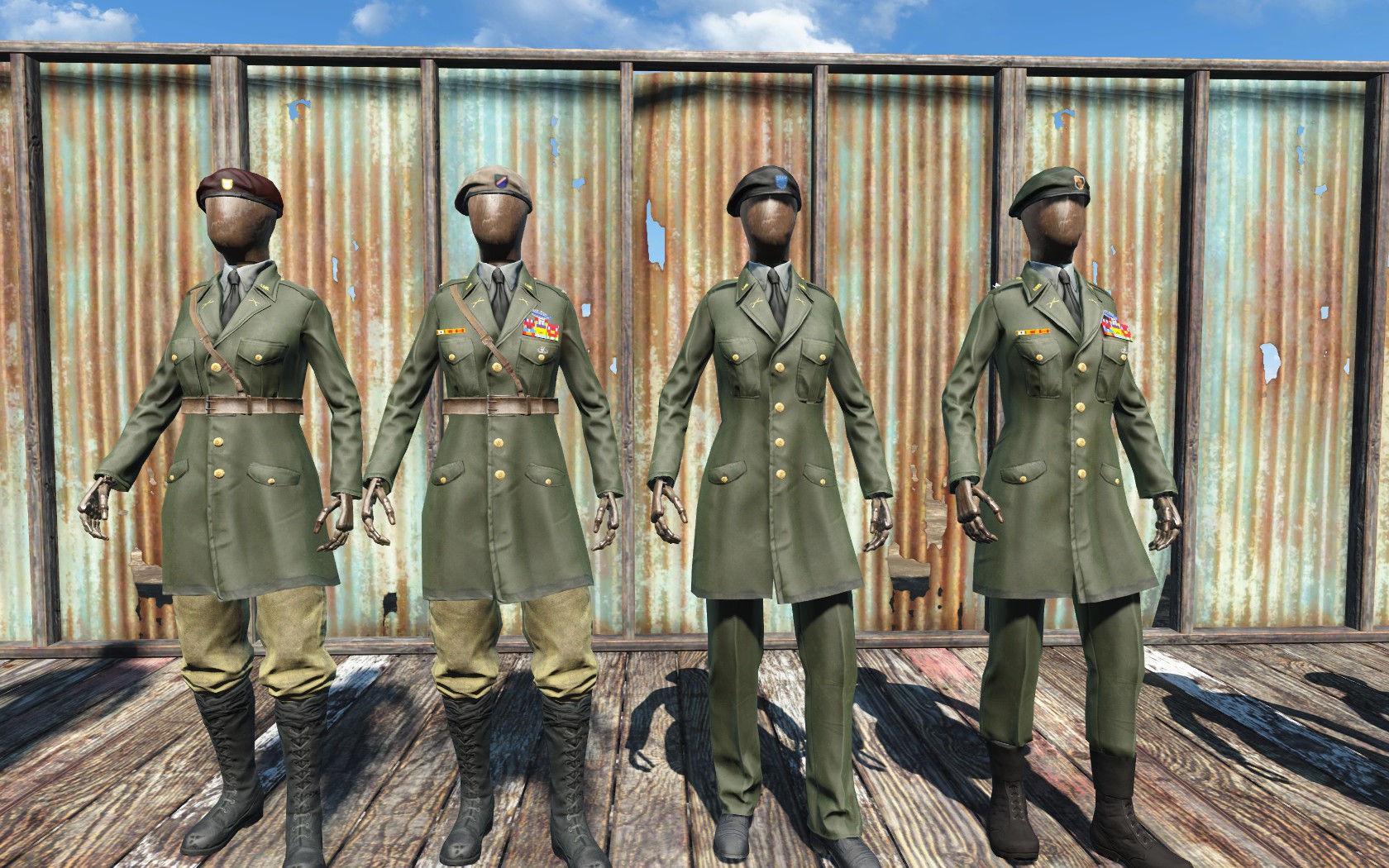 辐射4 武器装备 陆军军官服装 - redux 截图