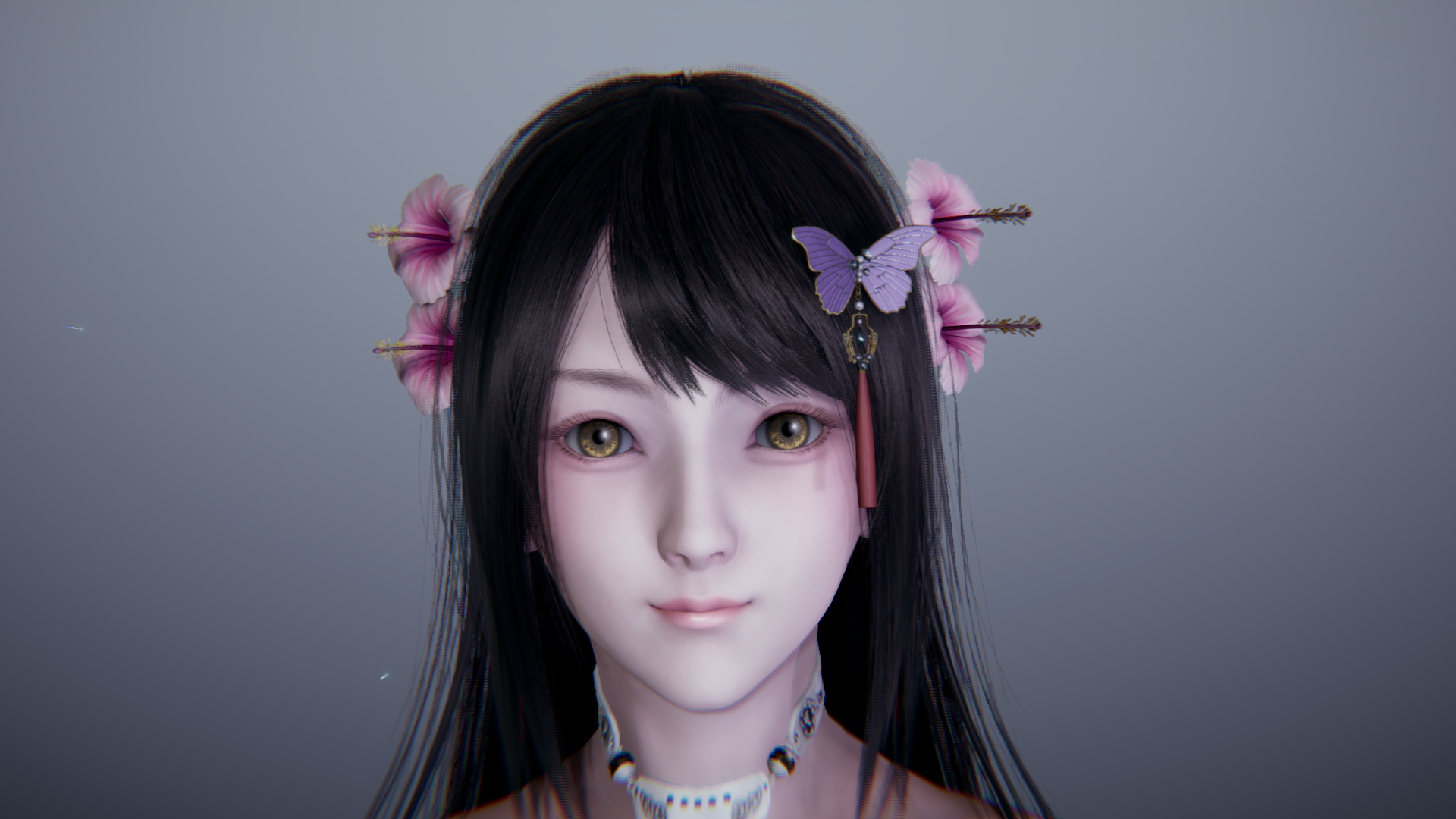 ai 少女 捏脸数据 honeyselect2 舞姬-桃花 截图