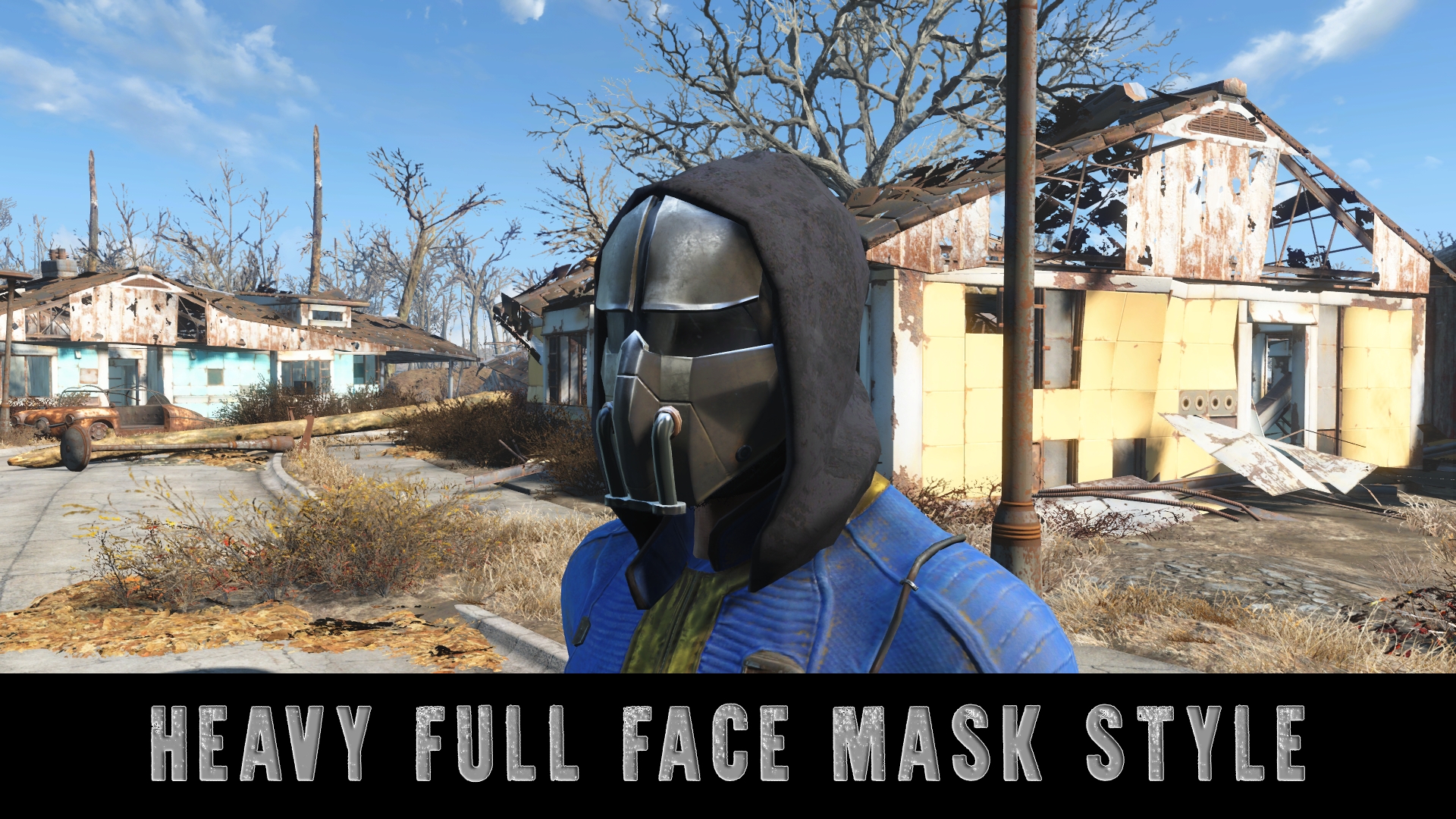 辐射4 武器装备 连帽合成头盔 截图