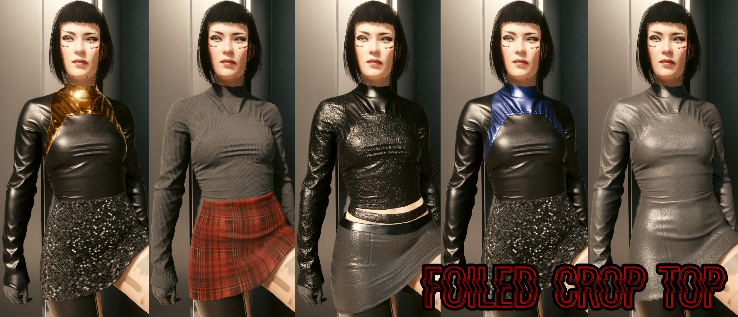 赛博朋克2077 武器装备 服装套装和重新着色目录 截图