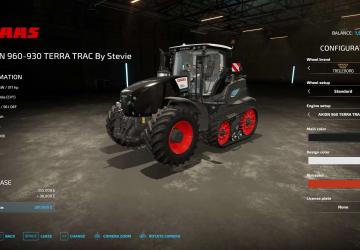 2022年农业模拟器的Mod Claas Axion 960 tt 1.0版