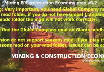 地图“采矿与建筑经济”0.9 版