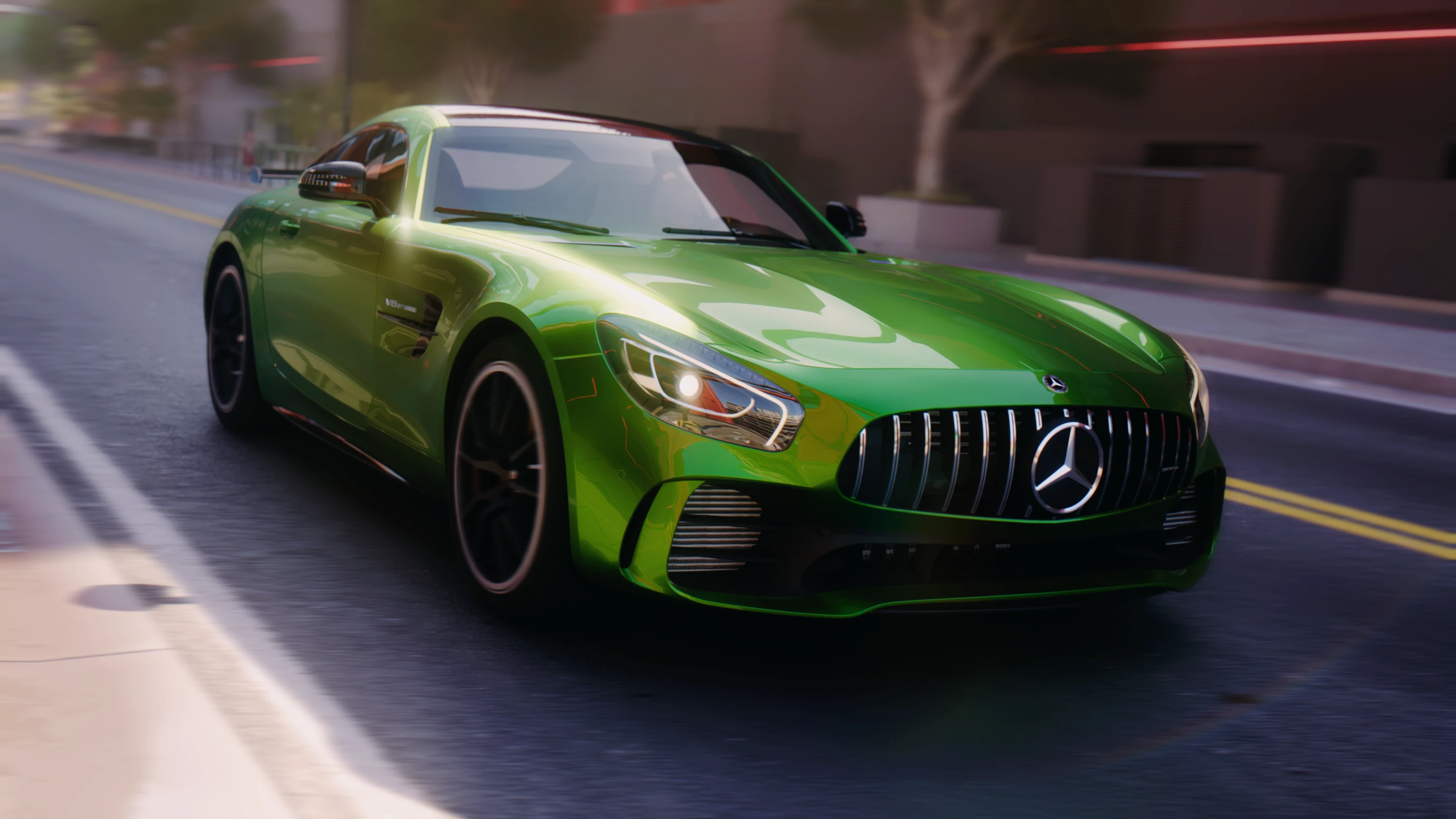 赛博朋克2077 车辆载具 2017梅赛德斯amg gt-r 截图