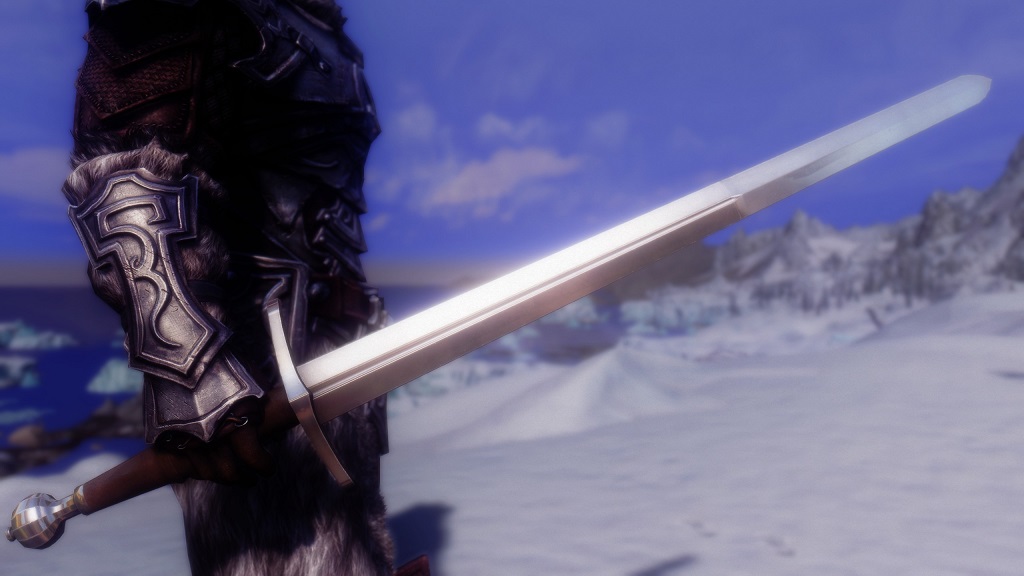 上古卷轴5:天际 超赞金属质感微光重剑