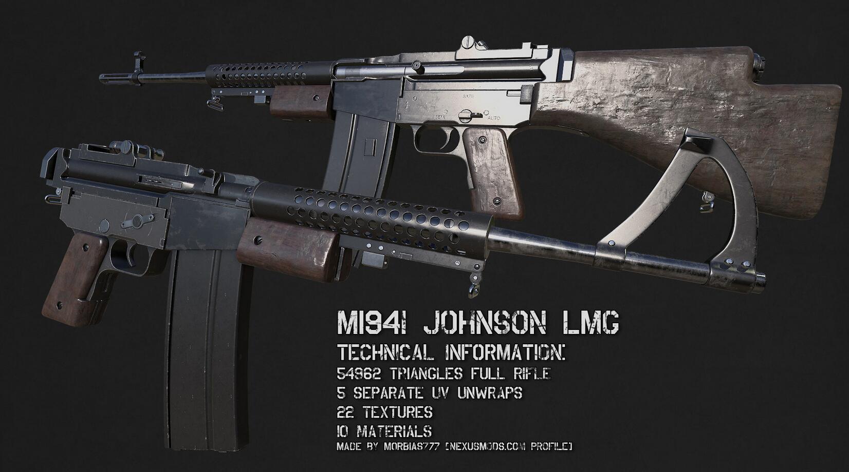 3d Model Machine Gun M1941 Lmg Pbr Gfx Hub - vrogue.co