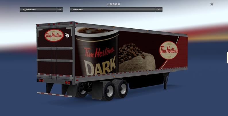 美国卡车模拟 蒂姆·霍顿斯拖车MOD