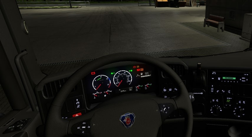欧洲卡车模拟2 绅佳R系列全新真实5-内饰仪表板MOD