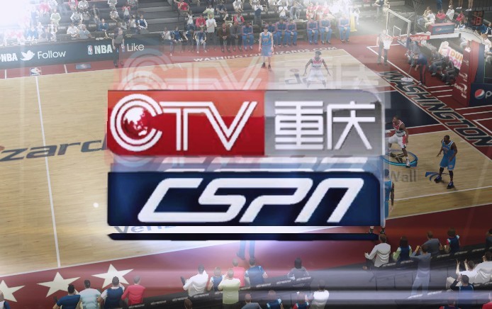 NBA2K14 重庆电视台转播台标&amp;回放