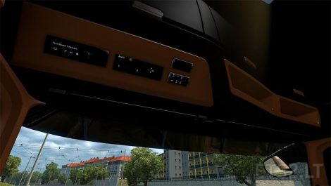 欧洲卡车模拟2 梅赛德斯奔驰MP4 黑棕内饰MOD