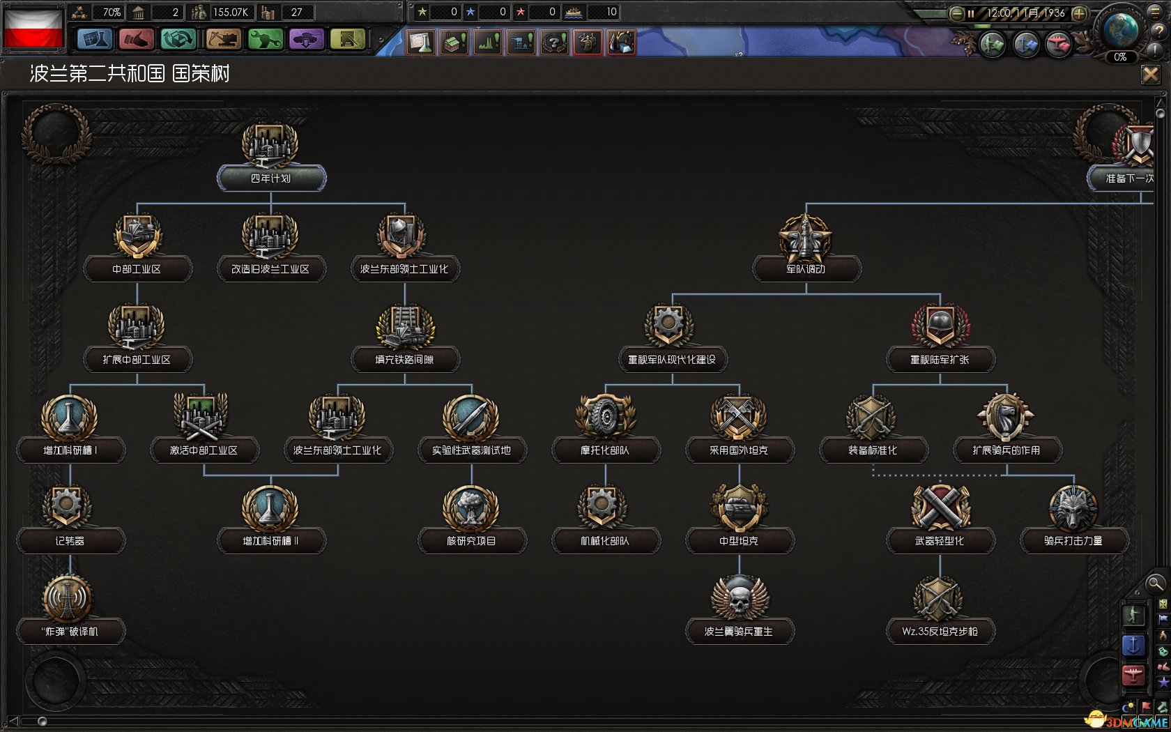 钢铁雄心4 v1.2波兰重置国策树mod