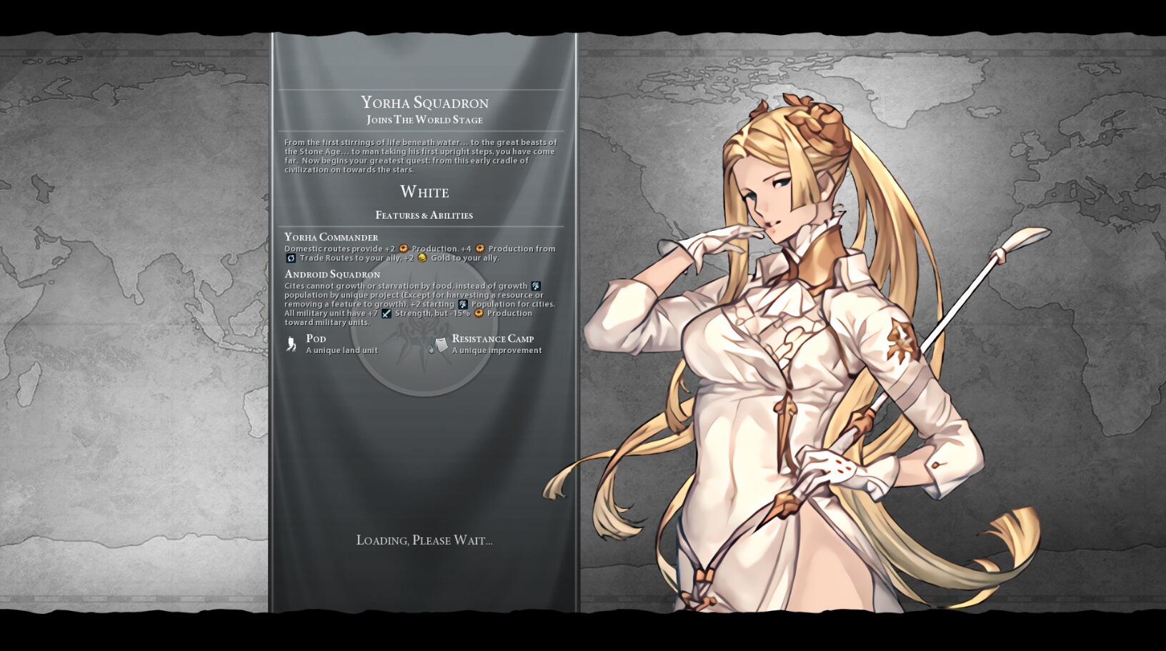 文明6:迭起兴衰 尼尔机械纪元怀特与2b的寄叶中队mod