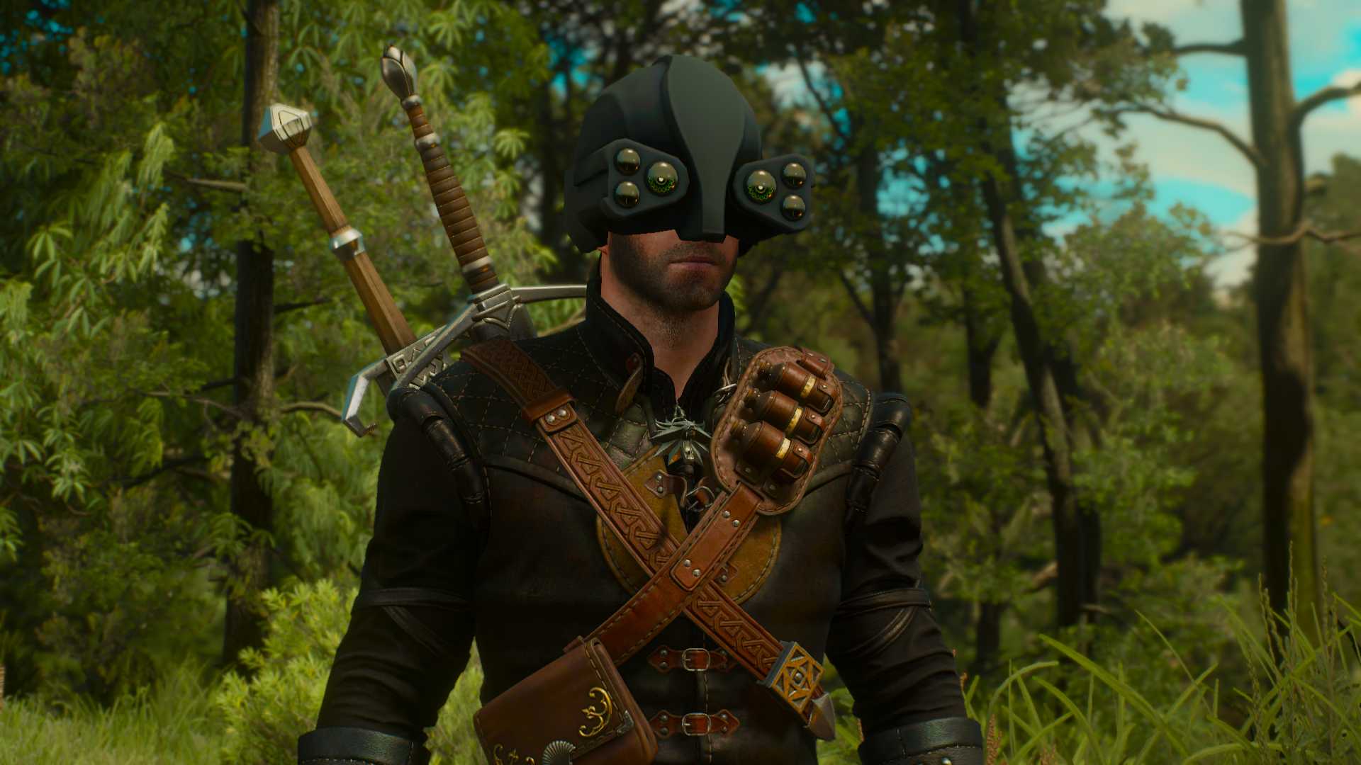 巫师3狂猎赛博朋克2077头盔mod