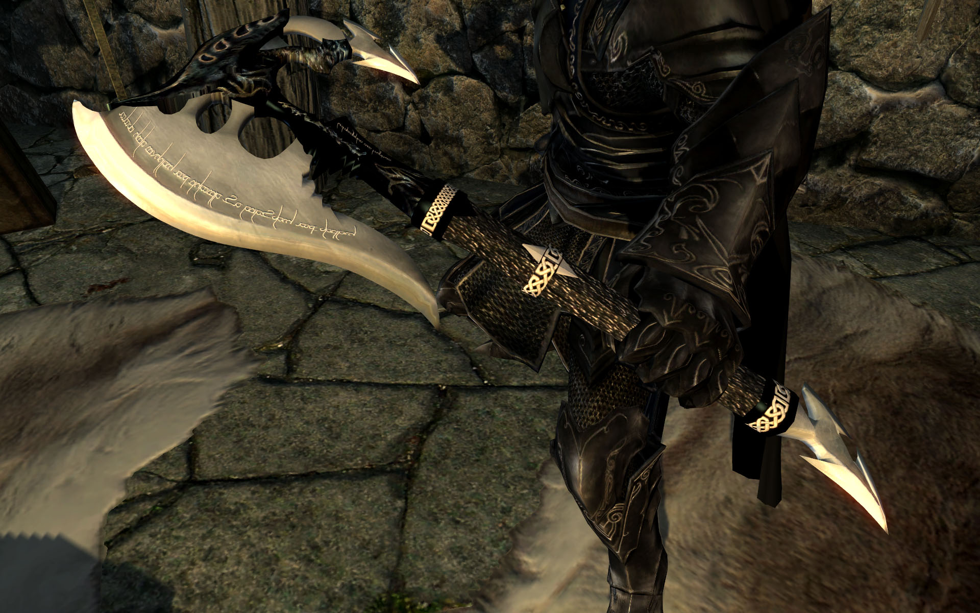 上古卷轴5恐惧长刃斧武器mod