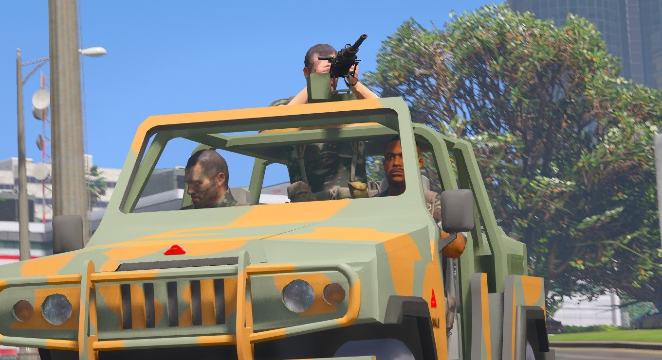 侠盗猎车5am11彪悍军工越野车mod