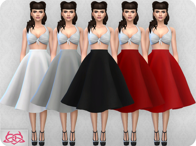 模拟人生4 v1.31 30件女式复古风裙子MOD包