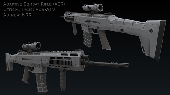 辐射4 ACR-W17可定制模块化突击步枪MOD v1.2.1