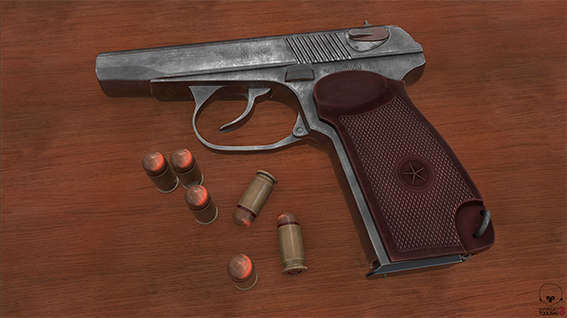 辐射4马卡洛夫pm高材质手枪mod