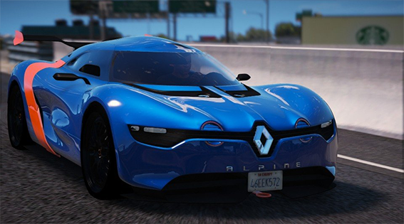 侠盗猎车5 雷诺Alpine A110-50概念赛车MOD v1.1